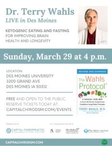 Terry Wahls LIVE in Des Moines presented by Capital Chiropractic